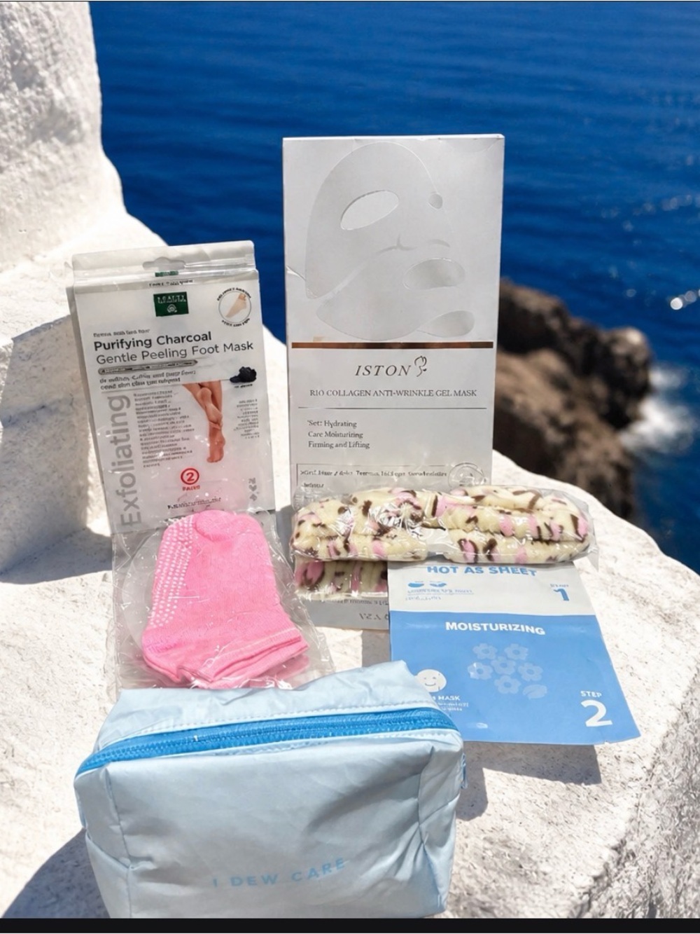 I Dew Care At-Home Spa Day Kit with NWT 6 pcs Accessories